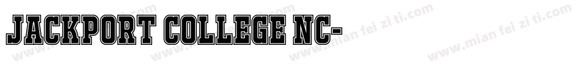 JACKPORT COLLEGE NC字体转换